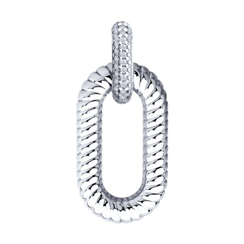 Pandantiv din argint cu Cubic Zirconia Incolor