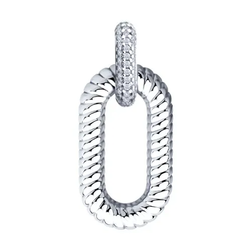 Pandantiv din argint cu Cubic Zirconia Incolor