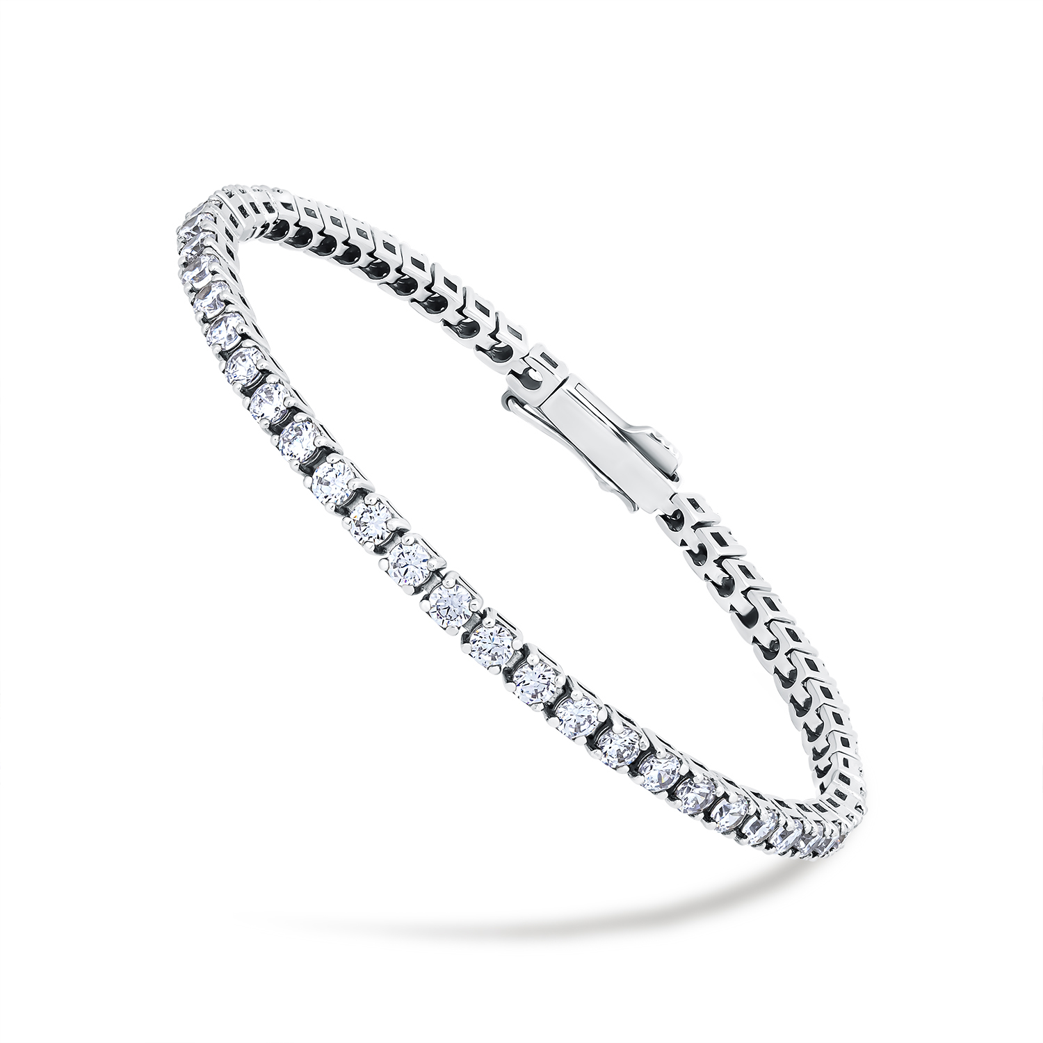 Brățară Tennis din argint  cu pietre Cubic Zirconia Incolor