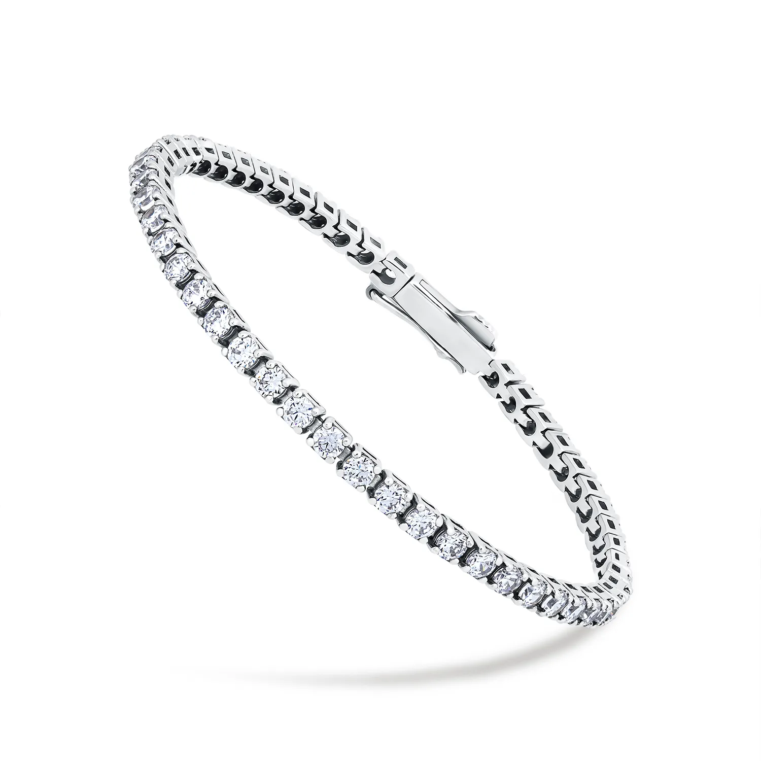 Brățară Tennis din argint cu Cubic Zirconia Incolor