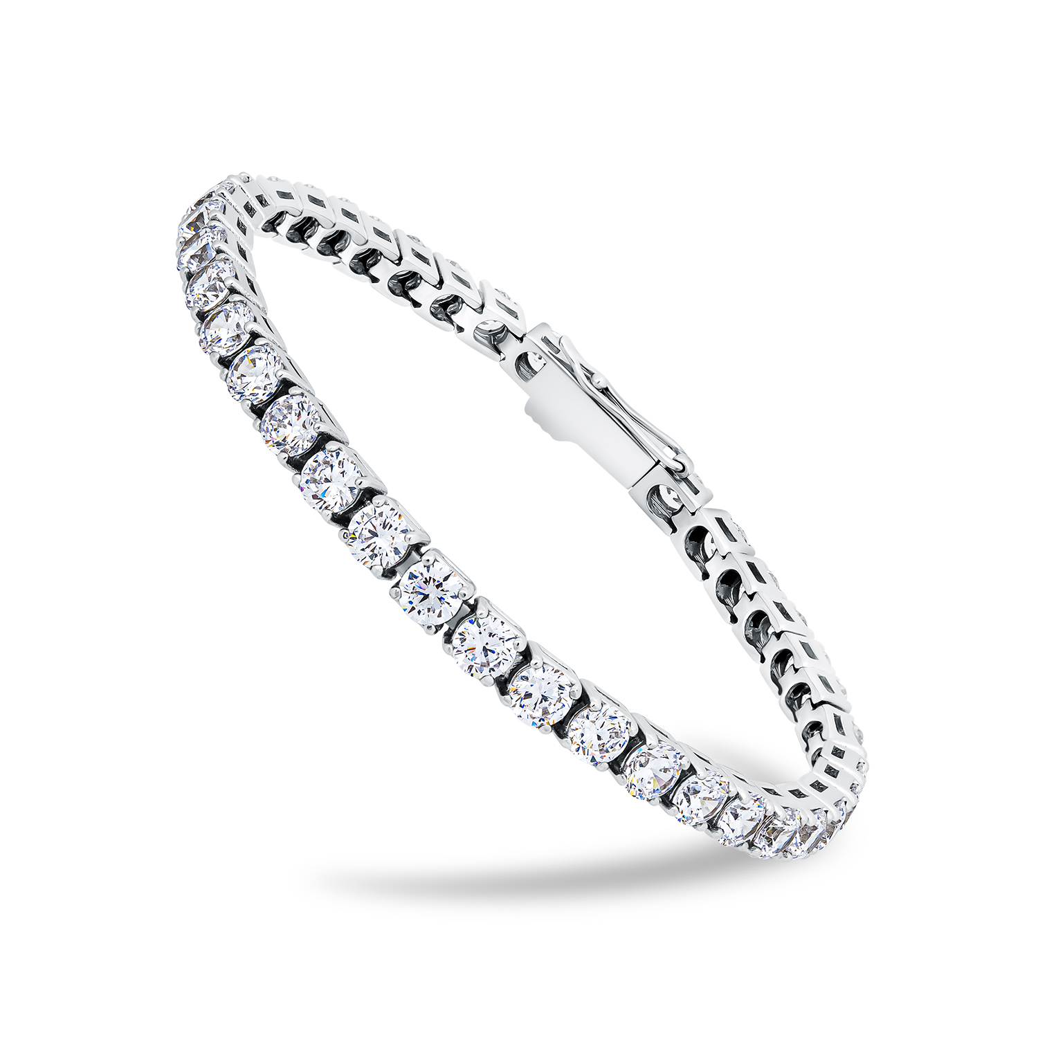 Brățară Tennis din argint  cu pietre Cubic Zirconia Incolor