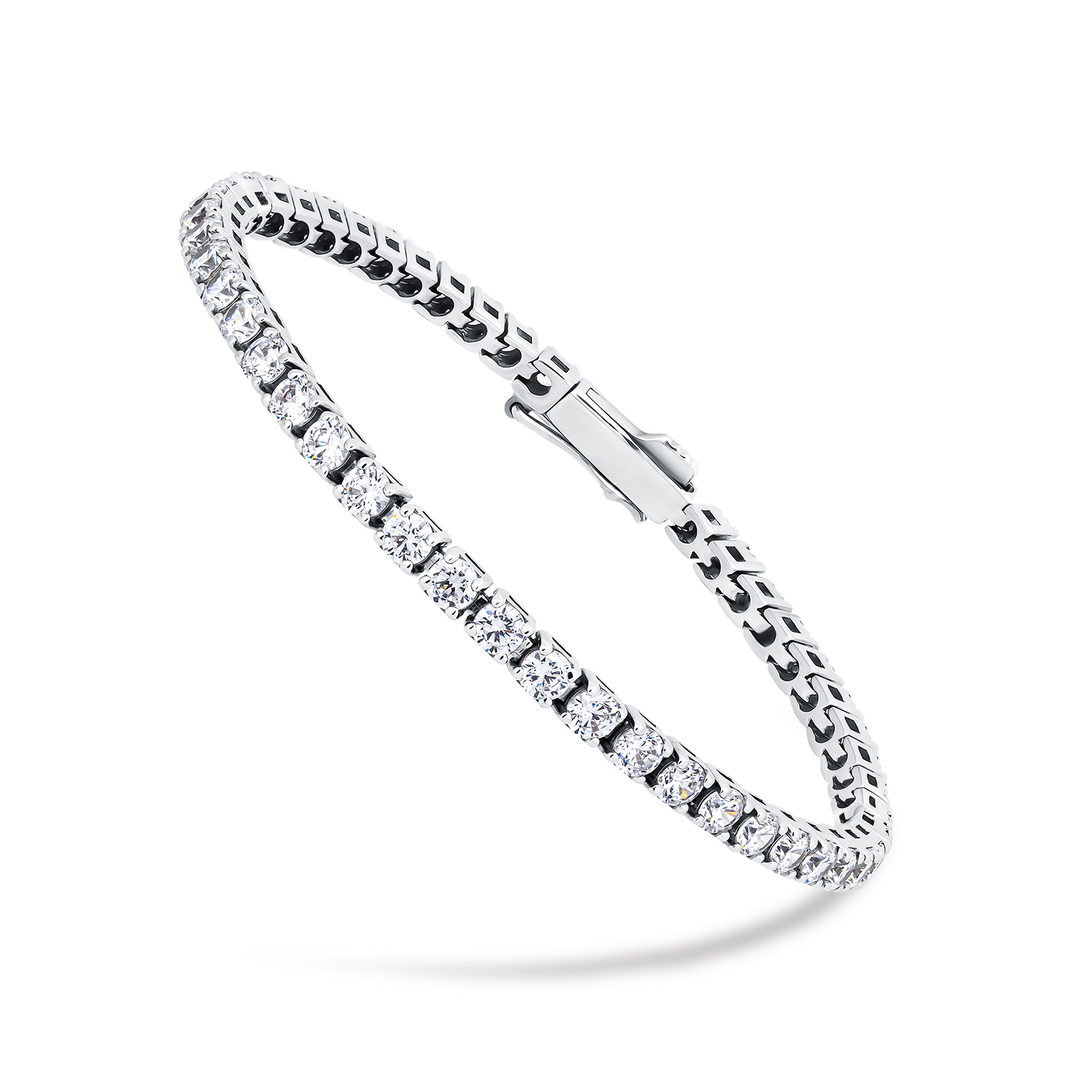 Brățară Tennis din argint  cu pietre Cubic Zirconia Incolor