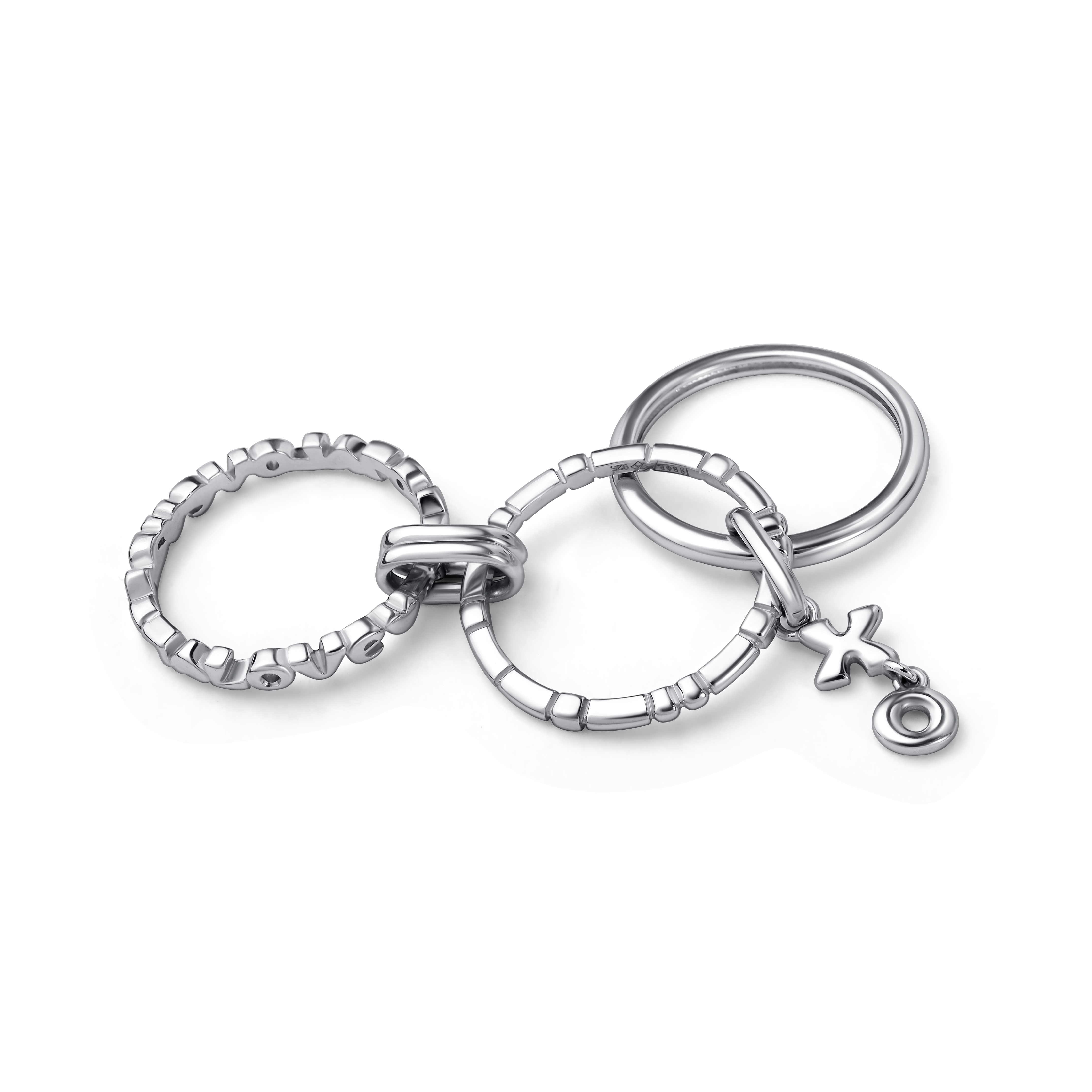 Кольцо из серебра без камней