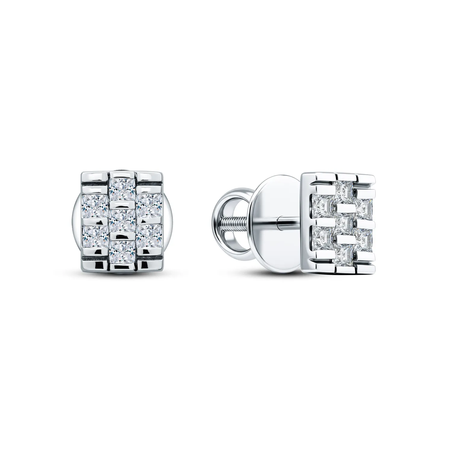 Cercei Pusete din argint cu Cubic Zirconia Incolor