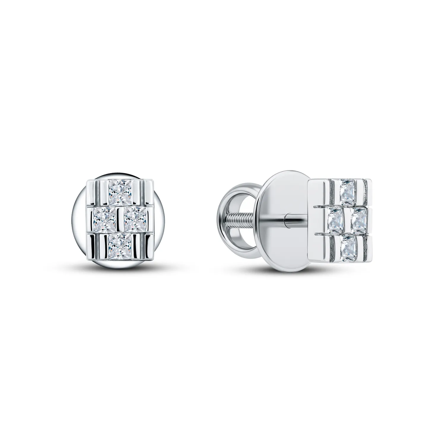 Cercei Pusete din argint cu Cubic Zirconia Incolor