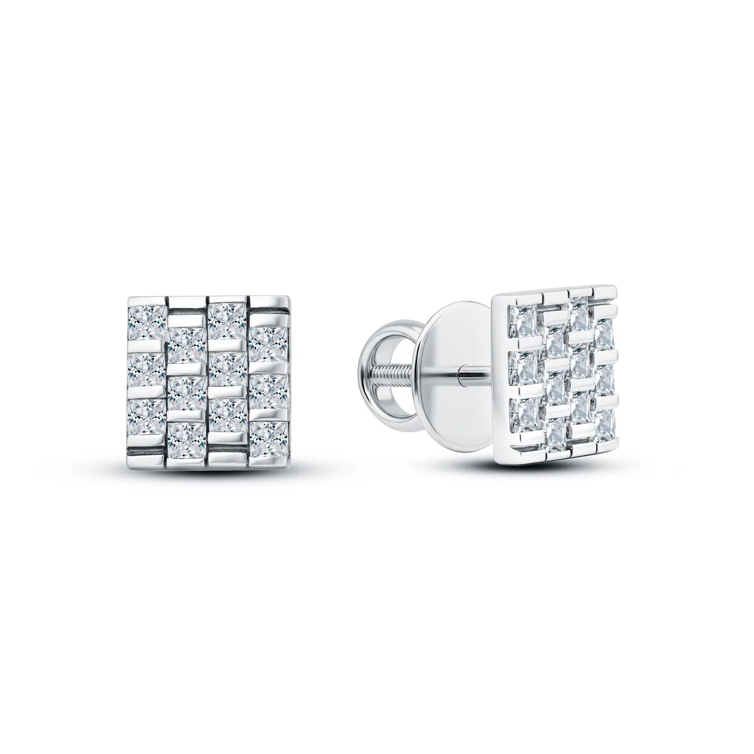 Cercei Pusete din argint cu Cubic Zirconia Incolor