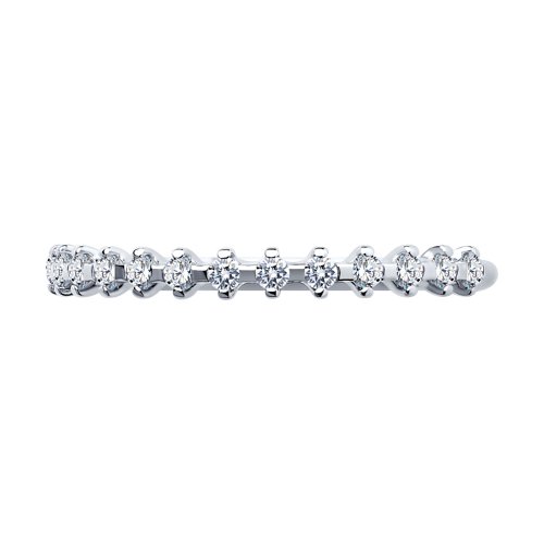 Inel din argint  cu pietre Cubic Zirconia Incolor