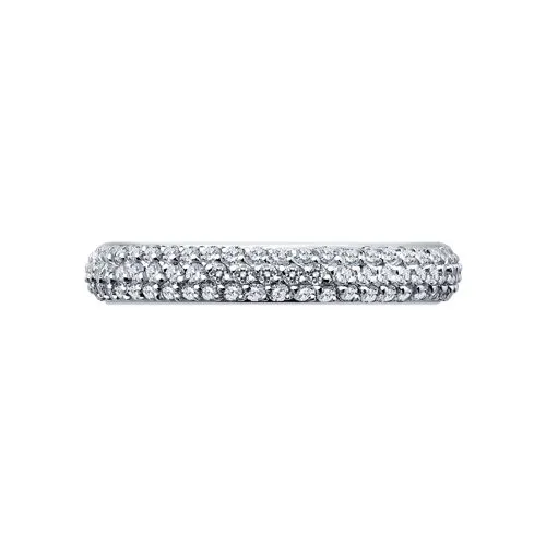 Inel din aur alb cu Cubic Zirconia Incolor
