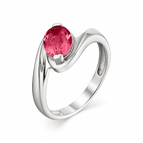 Inel din argint  cu pietre Spinel Rosu Rubin