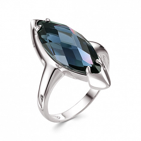 Кольцо из серебра с камнями Кристалл Topaz London