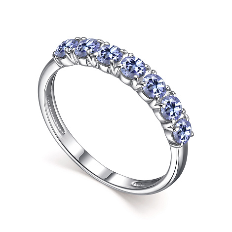 Inel din argint  cu pietre Cristal tanzanit