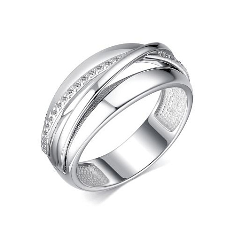 Inel din argint  cu pietre Cubic Zirconia Incolor