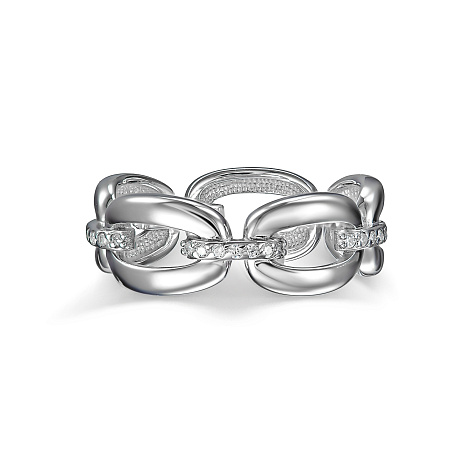 Inel din argint  cu pietre Cubic Zirconia Incolor