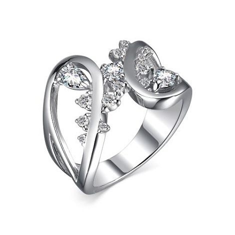 Inel din argint  cu pietre Cubic Zirconia Incolor