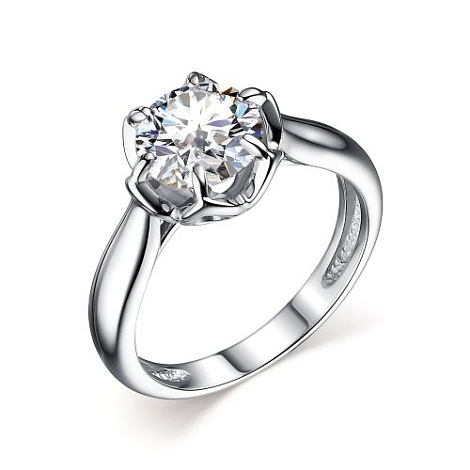 Inel din argint  cu pietre Cubic Zirconia Incolor