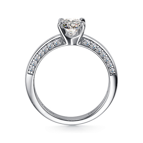 Inel din argint  cu pietre Cubic Zirconia Incolor