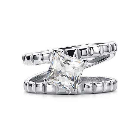 Inel din argint  cu pietre Cubic Zirconia Incolor