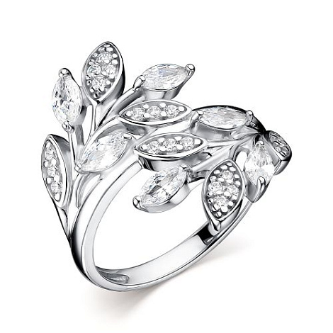 Inel din argint  cu pietre Cubic Zirconia Incolor