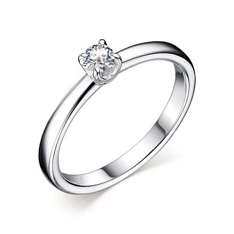 Inel din argint  cu pietre Moissanite
