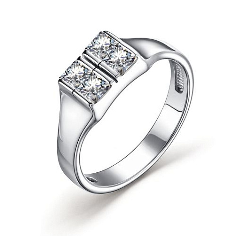Inel din argint  cu pietre Cubic Zirconia Incolor