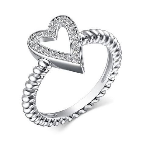 Inel din argint  cu pietre Cubic Zirconia Incolor