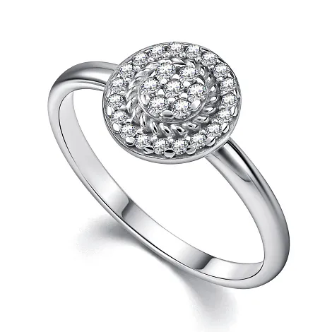 Inel din argint cu Cubic Zirconia Incolor