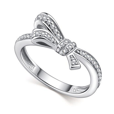Inel din argint  cu pietre Cubic Zirconia Incolor