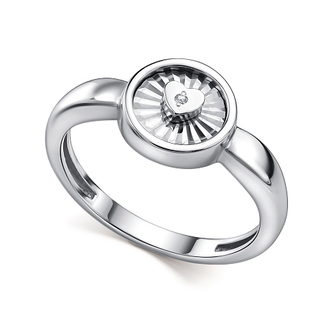 Inel din argint  cu pietre Diamant