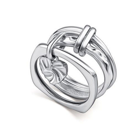 Кольцо из серебра без камней