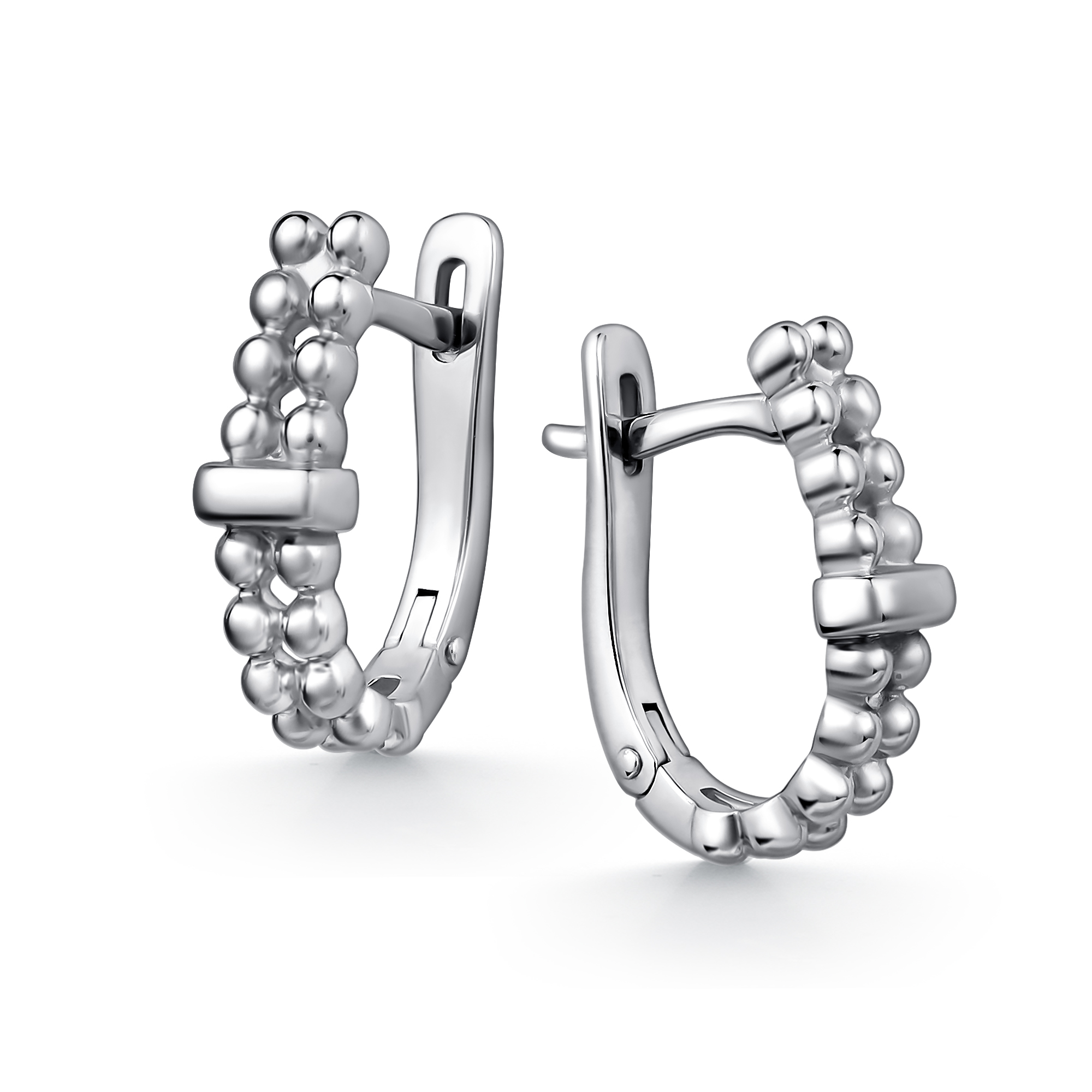 Серьги из серебра без камней