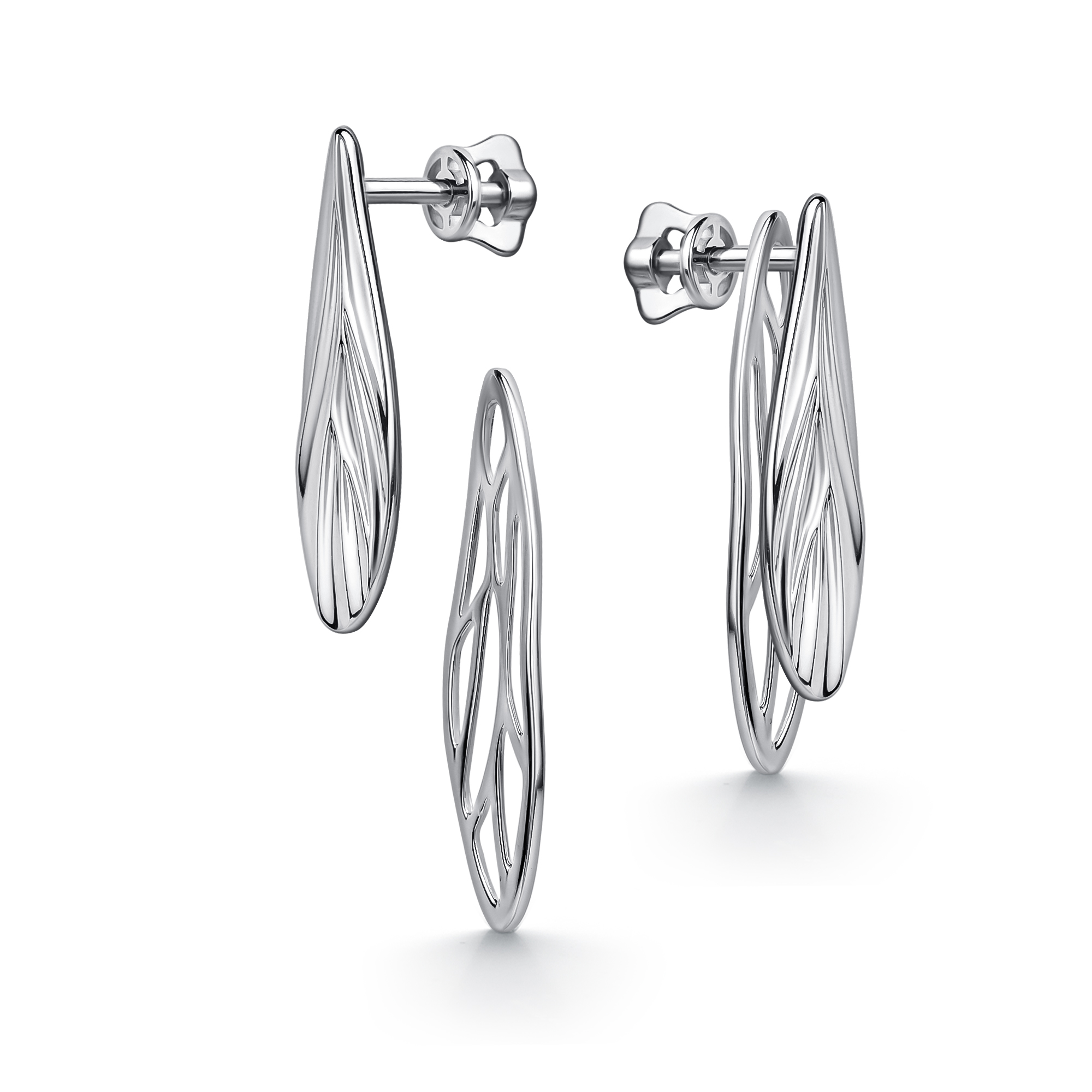 Cercei Pusete din argint  fără pietre