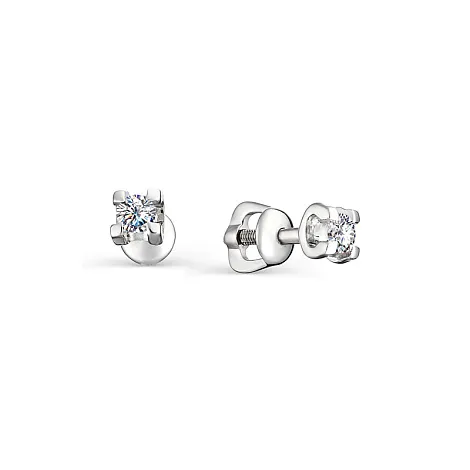 Cercei Pusete din argint cu Moissanite