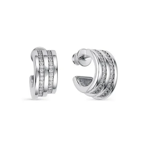 Cercei Pusete din argint cu Cubic Zirconia Incolor