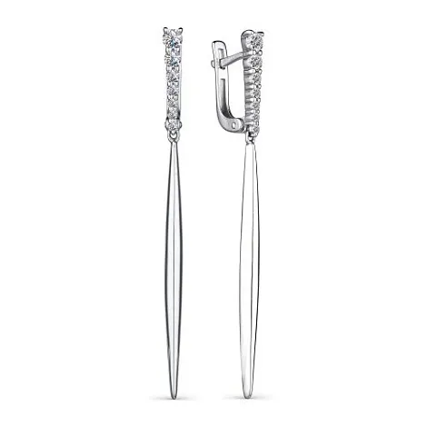 Cercei Suspendați din argint cu Cubic Zirconia Incolor