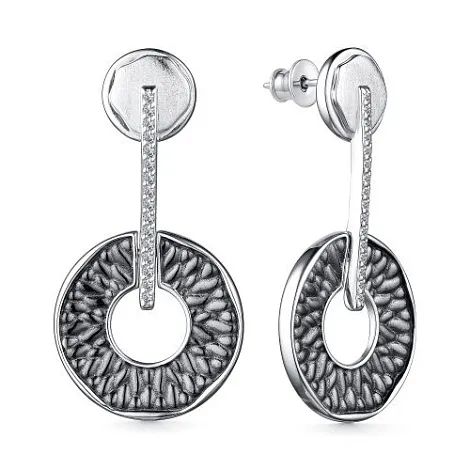 Cercei Pusete din argint cu Cubic Zirconia Incolor