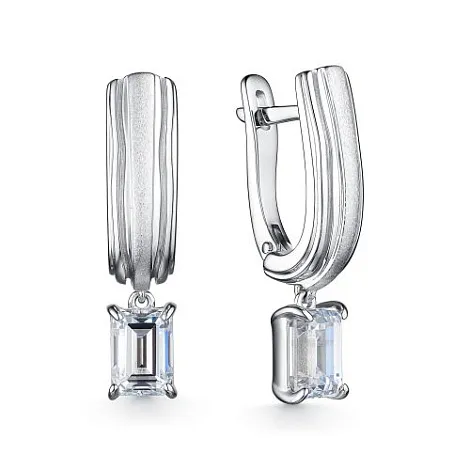 Cercei Suspendați din argint cu Cubic Zirconia Incolor