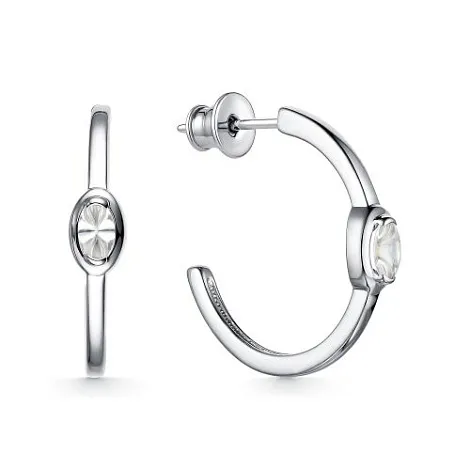 Cercei Pusete din argint cu Cubic Zirconia Incolor