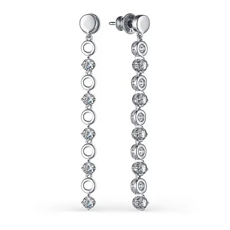 Cercei Pusete din argint cu Cubic Zirconia Incolor