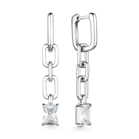 Cercei Suspendați din argint cu Cubic Zirconia Incolor