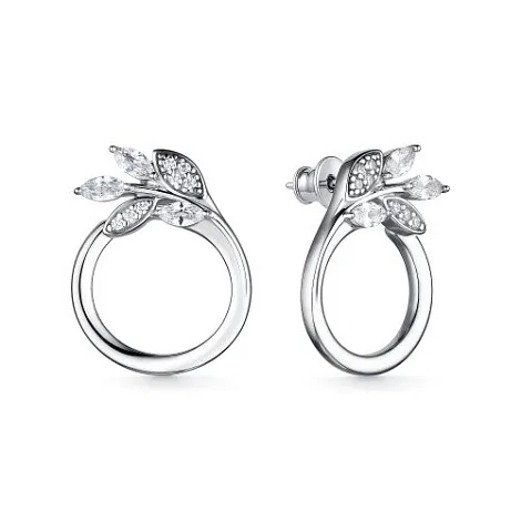 Cercei Pusete din argint cu Cubic Zirconia Incolor