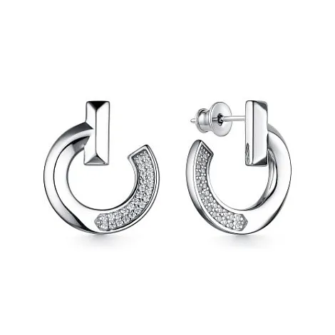 Cercei Pusete din argint cu Cubic Zirconia Incolor