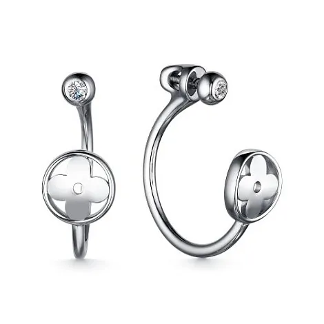 Cercei Pusete din argint cu Cubic Zirconia Incolor