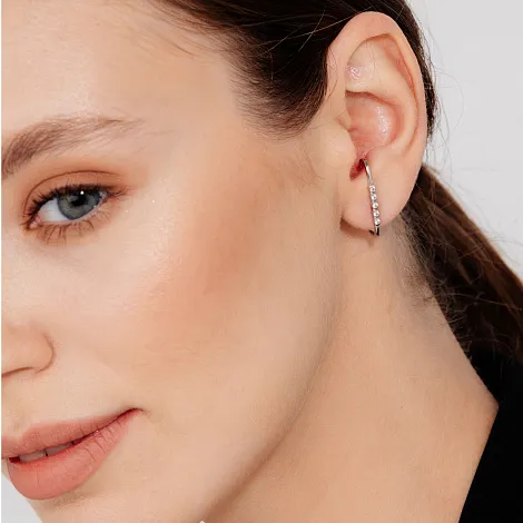Cercel din argint cu Cubic Zirconia Incolor