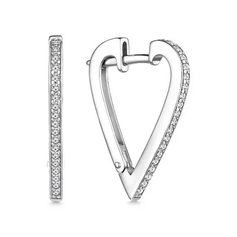 Cercei din argint cu Cubic Zirconia Incolor