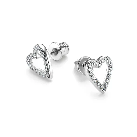 Cercei Pusete din argint cu Cubic Zirconia Incolor