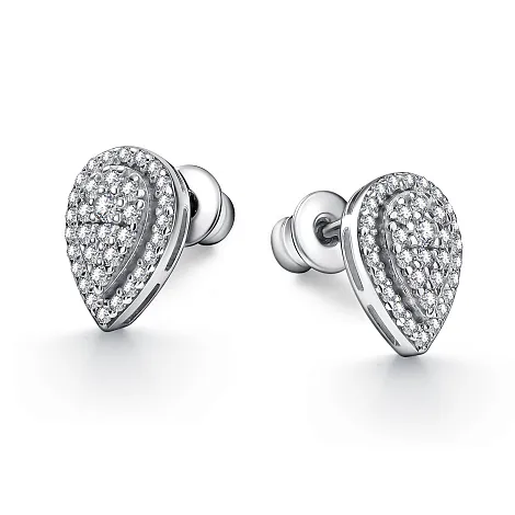 Cercei Pusete din argint cu Cubic Zirconia Incolor