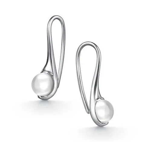 Серьги из серебра с камнями Горный хрусталь