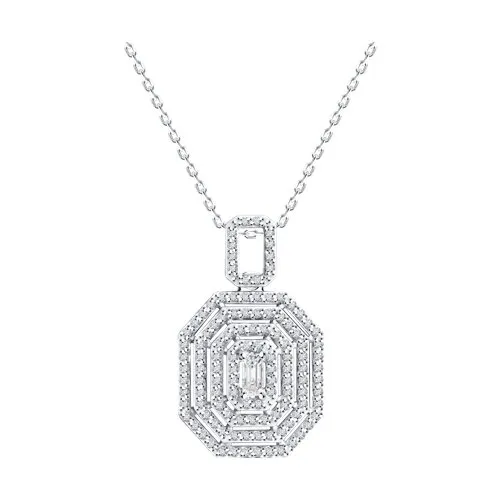 Colier din aur alb cu Diamant