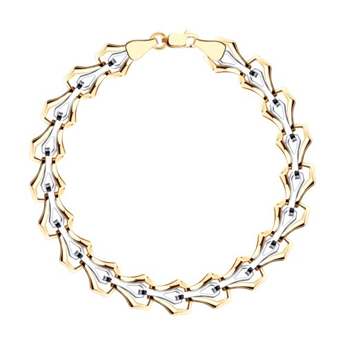 Браслет из красного золота без камней