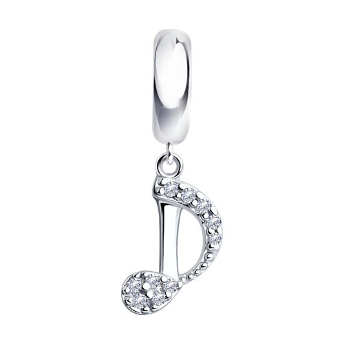 Pandantiv din argint  cu pietre Cubic Zirconia Incolor